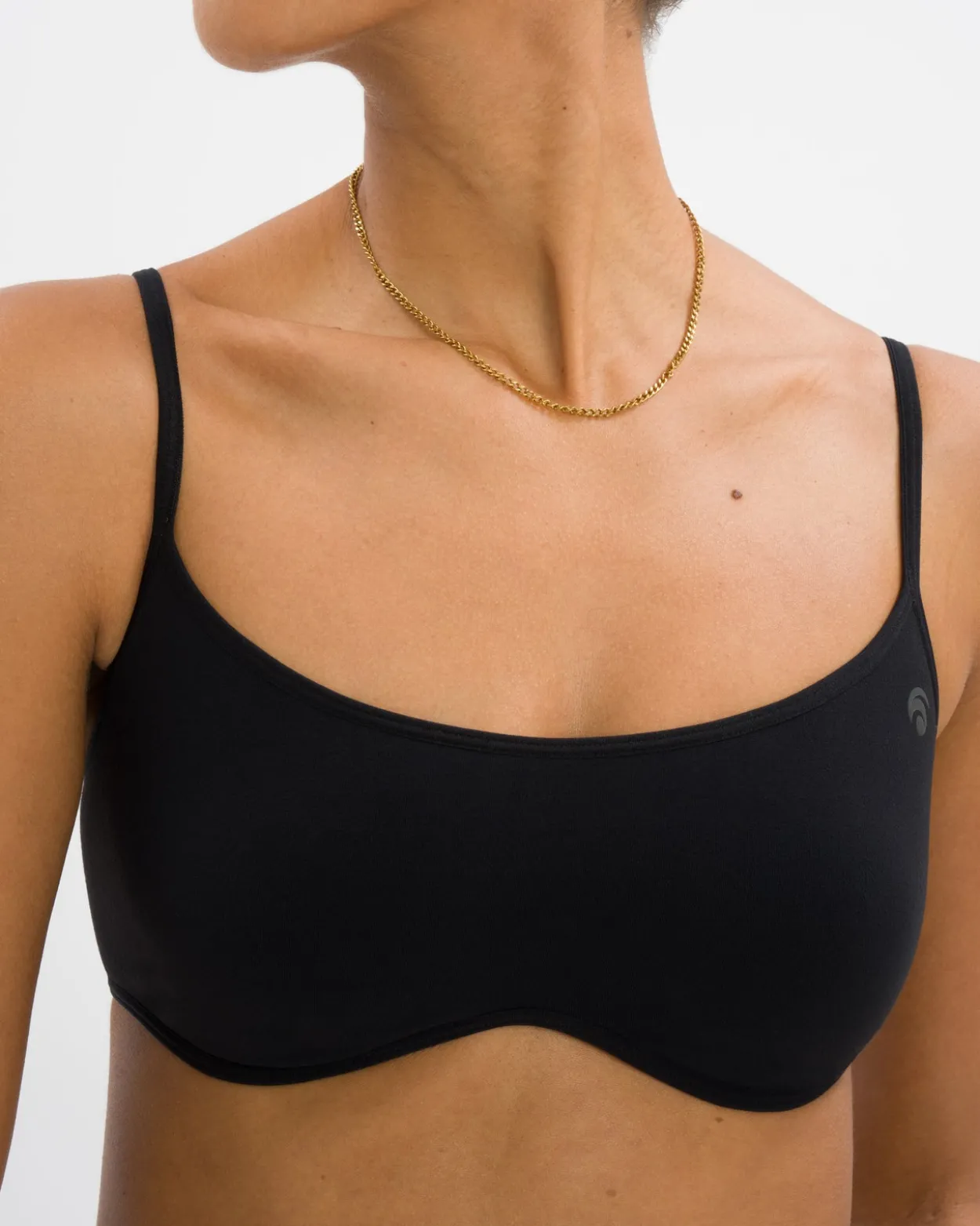 Cloudy Thong Set - Black