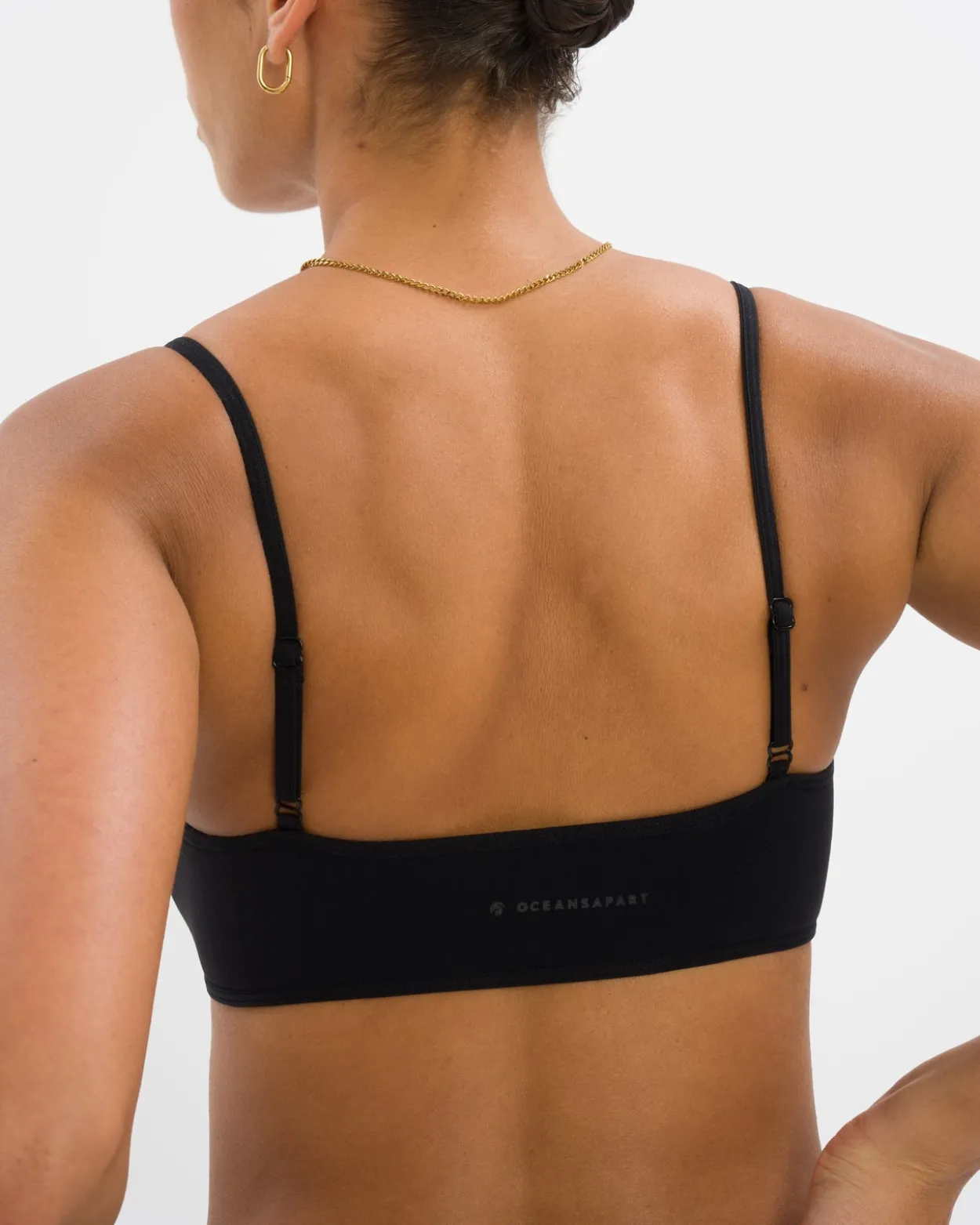 Cloudy Thong Set - Black