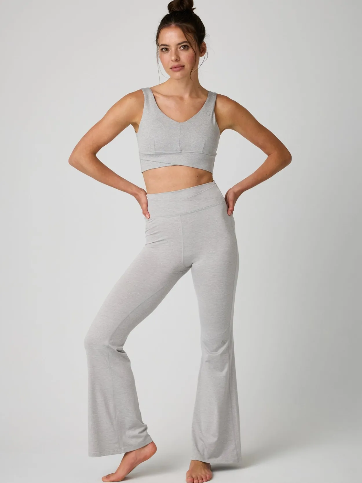 Dahlia Set - Light Grey Melange