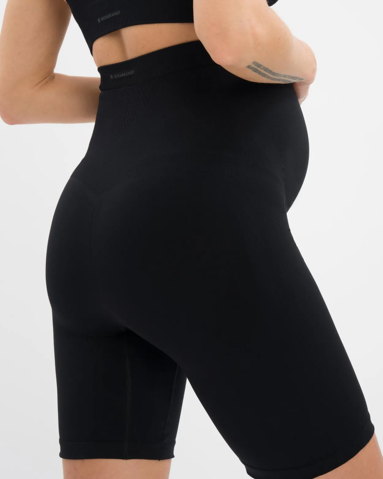 Mila Maternity Biker Set - Moon Blue